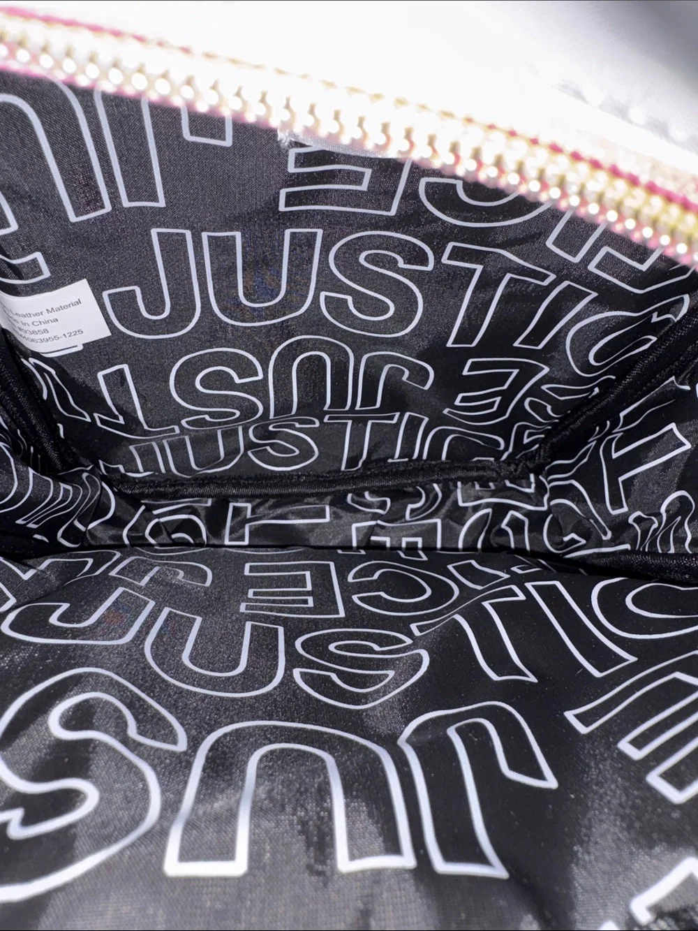 Justice Iridescent Pink Sequin Mini Backpack